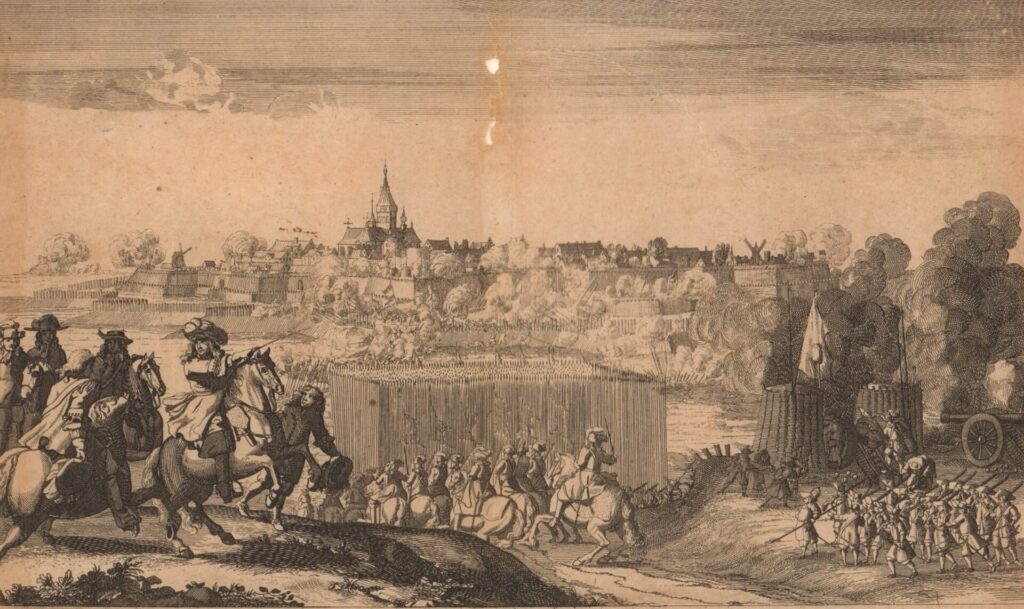 Belegering der Stad Naarden door stadhouder Willem III in 1673.